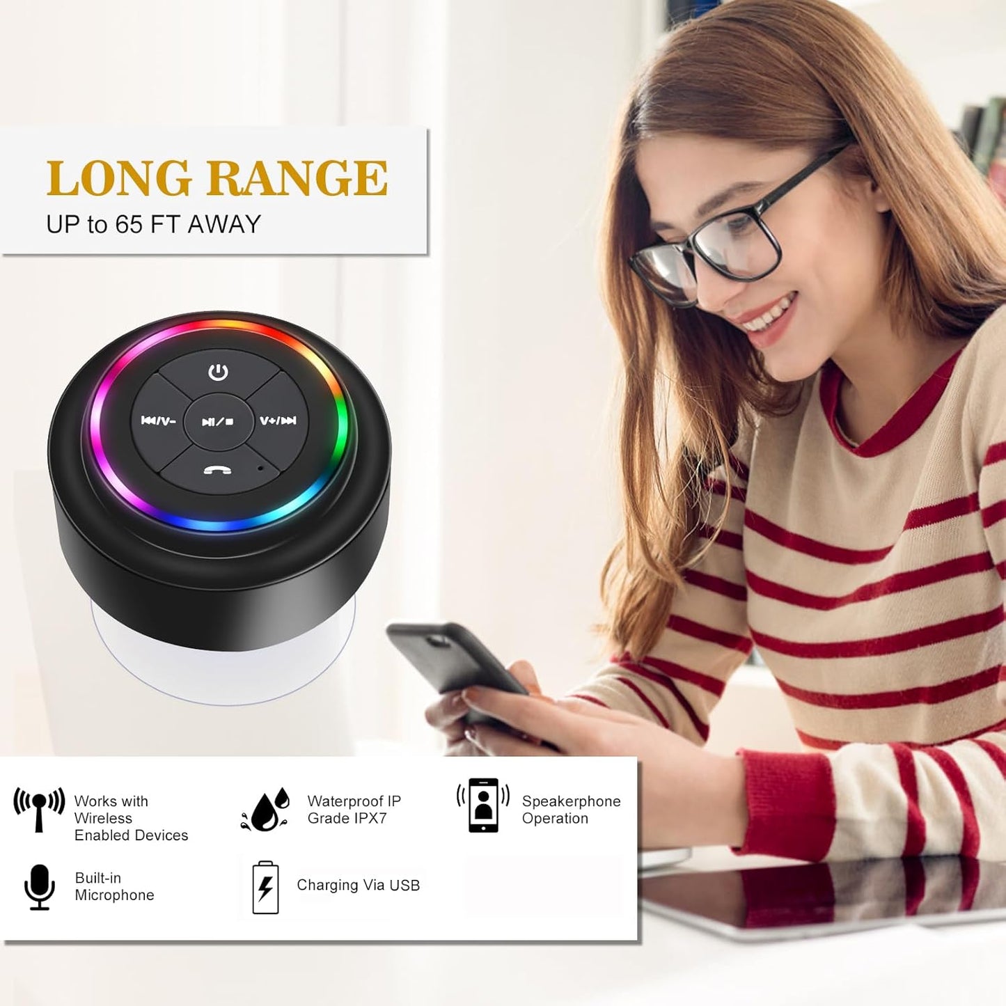 The Showermate™ Bluetooth Speaker